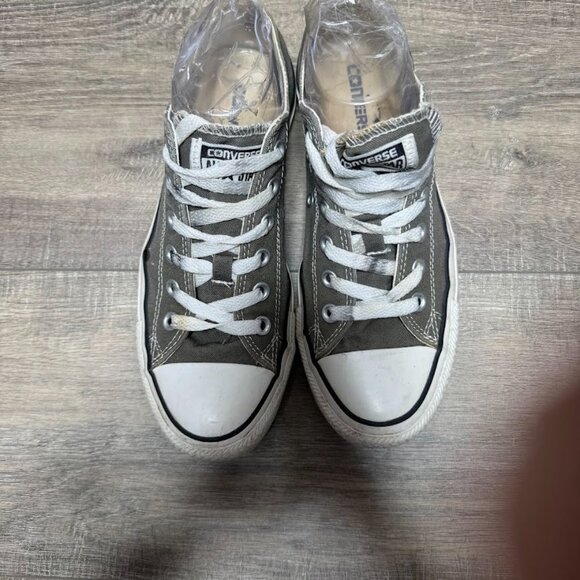 Converse Chuck Taylor Ox Gray Canvas Sneakers Women's Size 8 - Picture 2 of 7